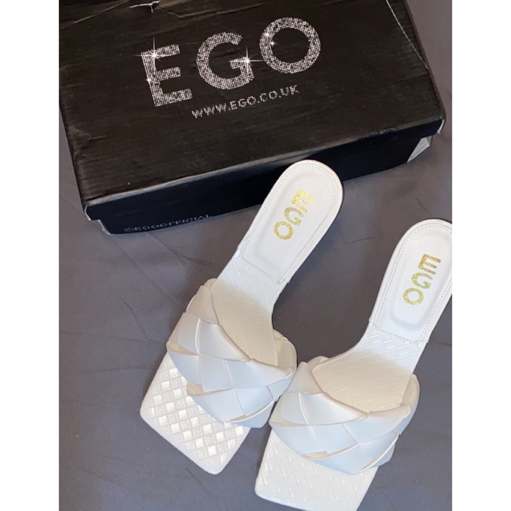 Ego Official White Heels